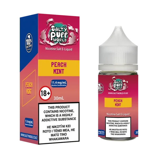 Peach Mint Nicotine Salt E-Liquid