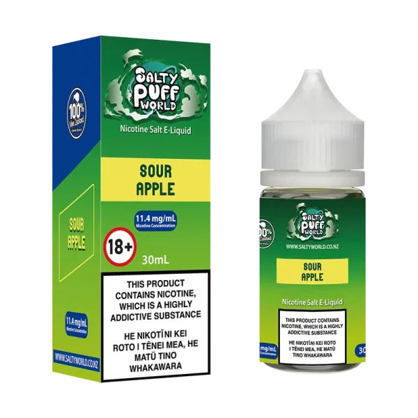 Sour Apple Nicotine Salt E-Liquid
