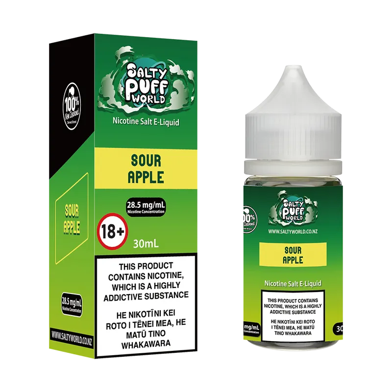 Sour Apple Nicotine Salt E-Liquid