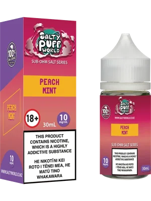 Peach Mint Sub-Ohm Nicotine Salt E-liquid