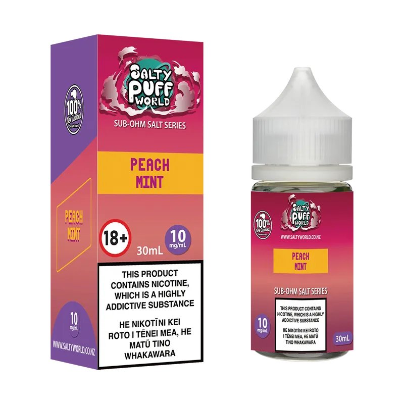 Peach Mint Sub-Ohm Nicotine Salt E-liquid