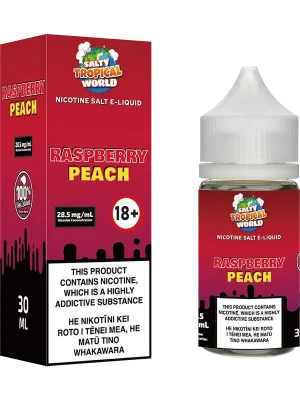 Raspberry Peach Nicotine Salt E-Liquid