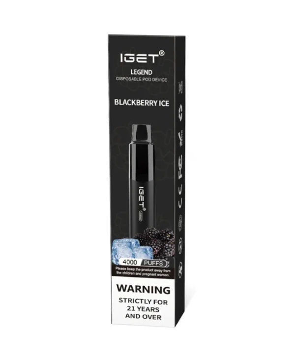 Blackberry Ice 4000 Puffs Disposable Vape IGET Legend