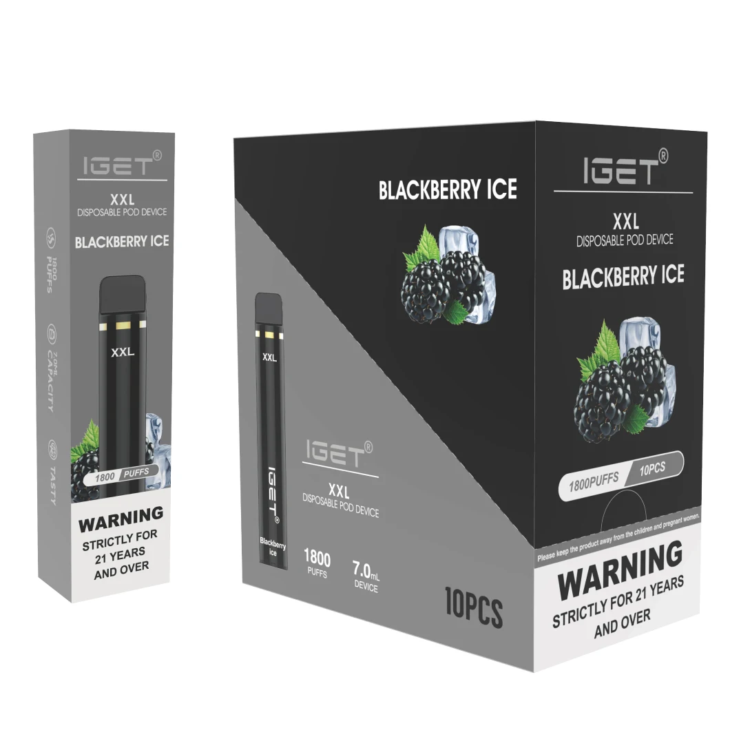 IGET XXL 1800 Puffs Disposable 10 x IGET XXL