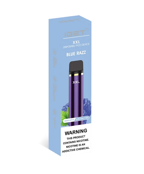 Blue Razz 1800 Puffs Disposable IGET XXL
