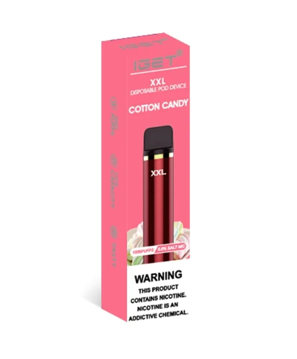 Cotton Candy 1800 Puffs Disposable IGET XXL