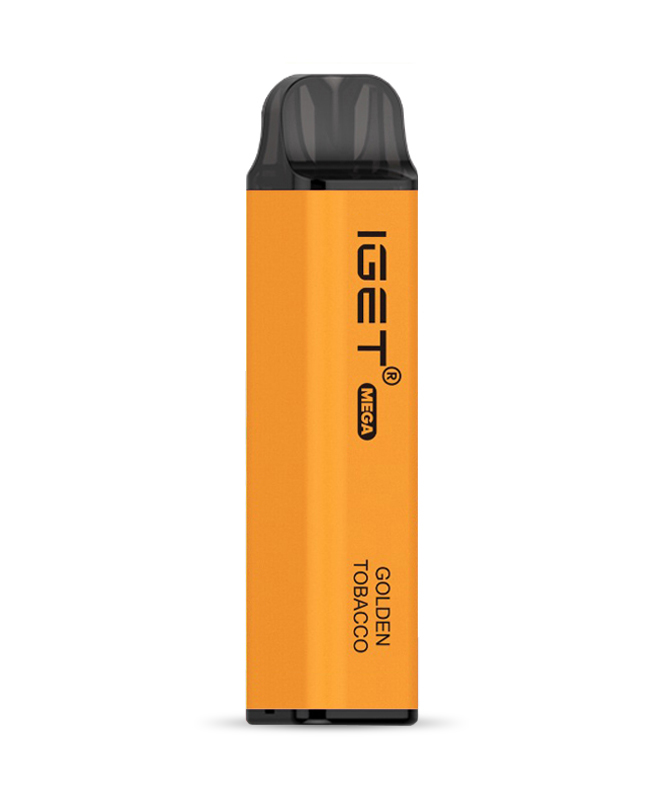 Golden Tobacco 3500 Puffs Disposable Vape IGET Mega