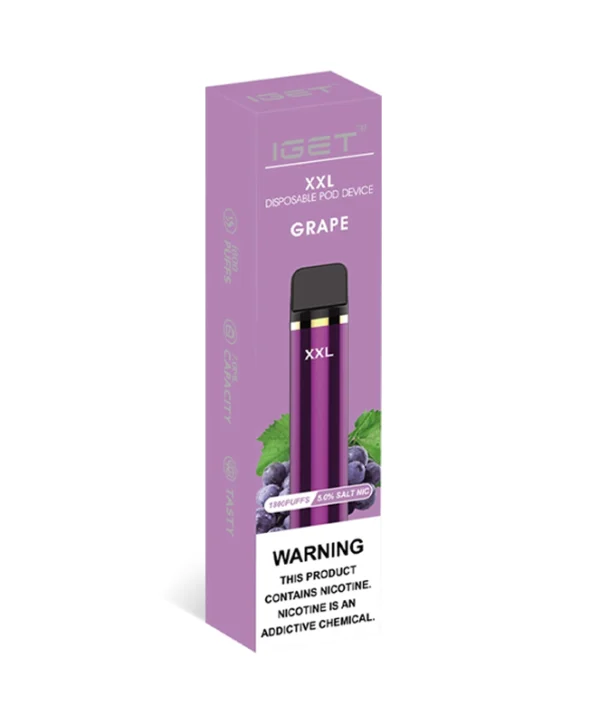 Grape 1800 Puffs Disposable IGET XXL