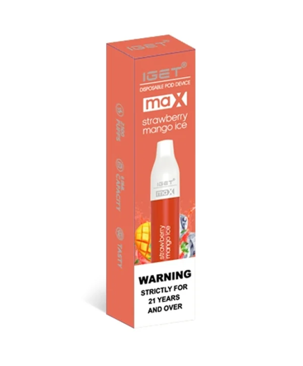 Strawberry Mango Ice 2200 Puffs Disposable Vape IGET Max